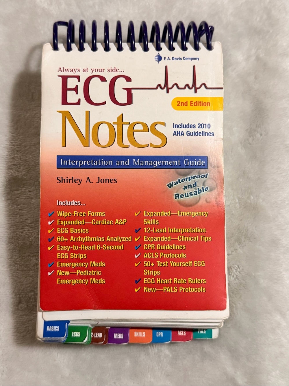 ECG Notes Interpretation and Management Guide - Red/Orange Cover